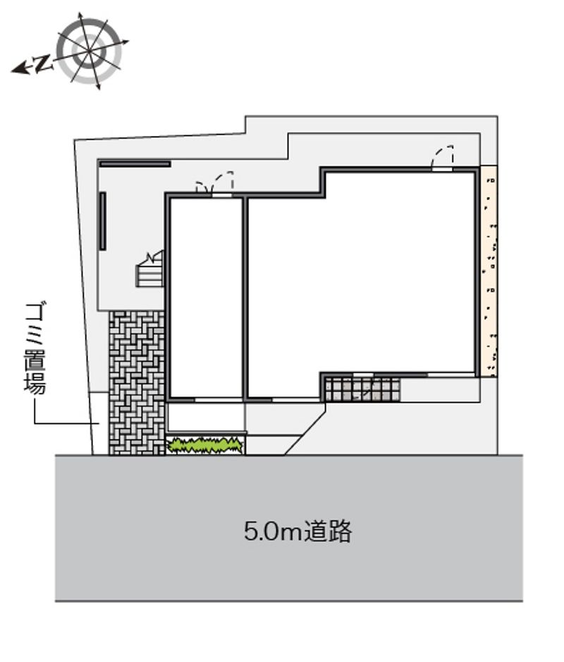レオパレス三ヶ田 配置図