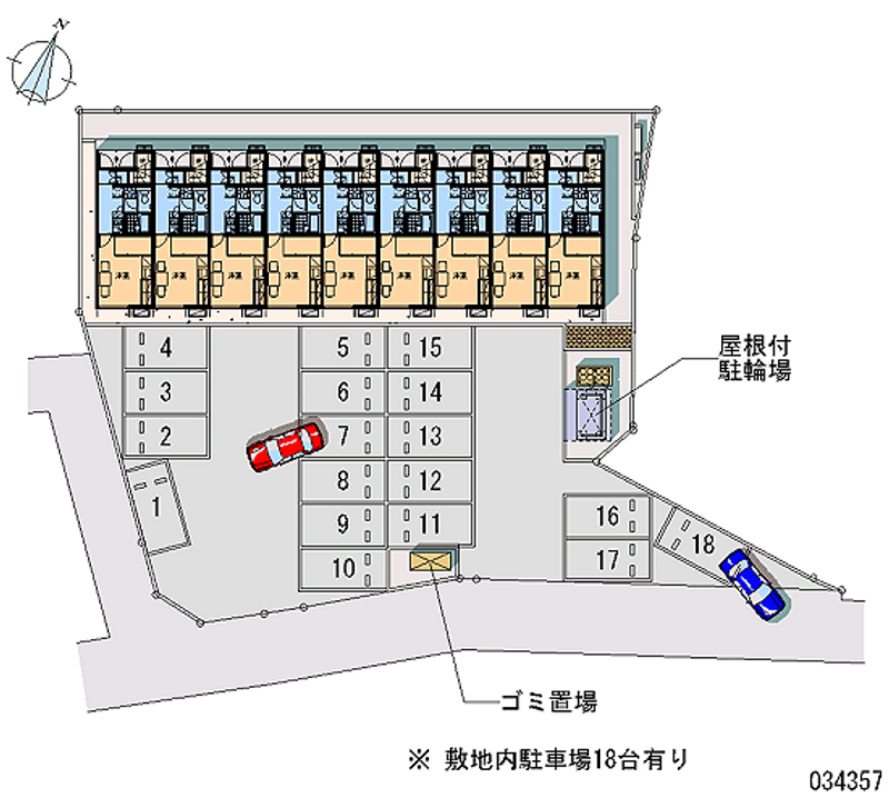 レオパレスグランフォレスト 月極駐車場