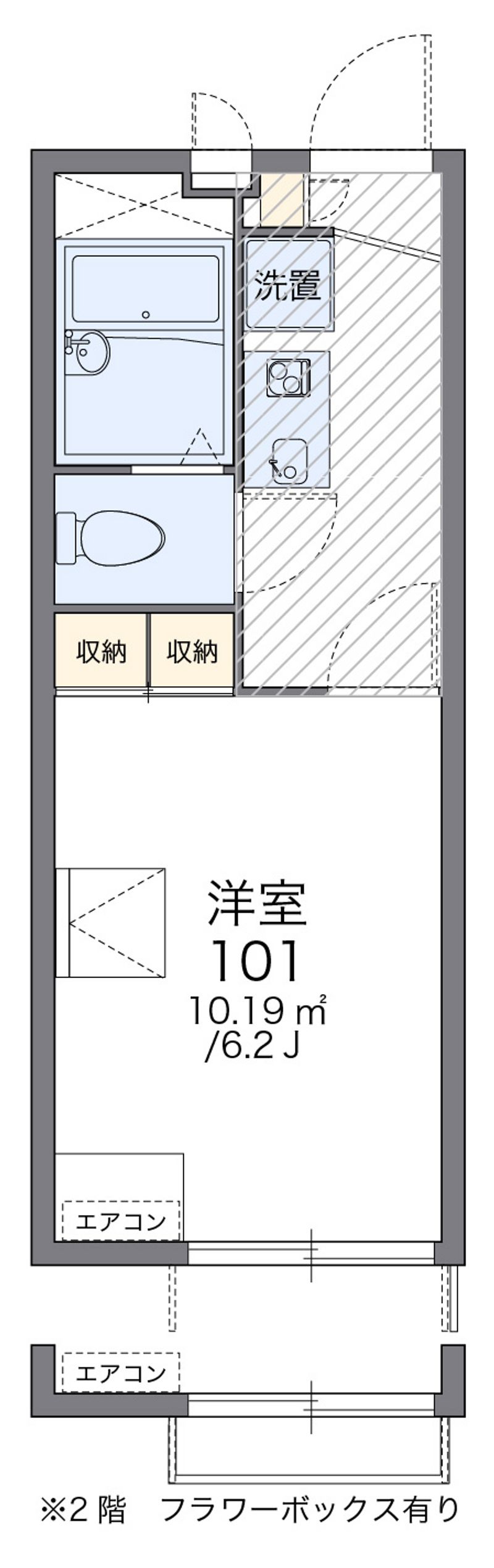 レオパレスエクセラ 間取図