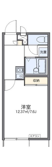 レオパレス烏森 間取り図