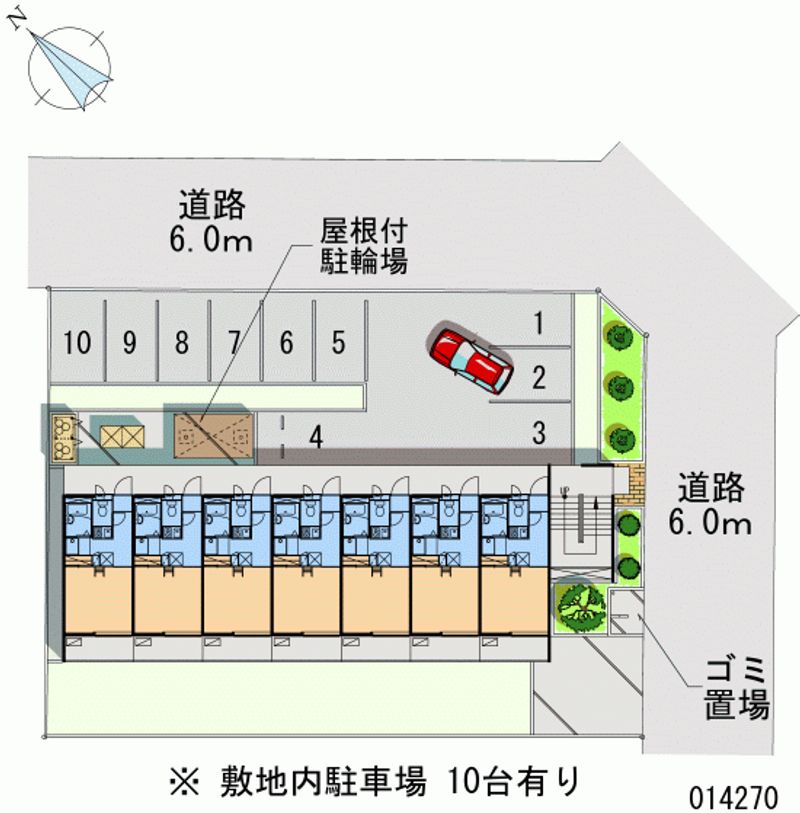 レオパレス中百舌鳥 区画図