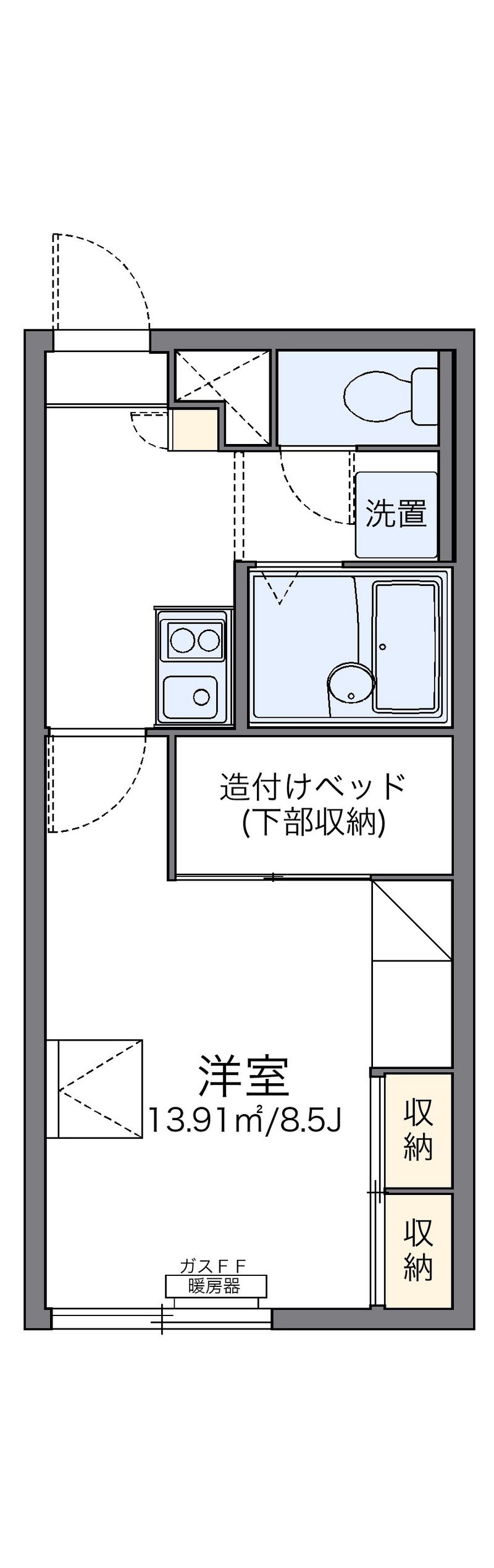 レオパレス有信 間取図