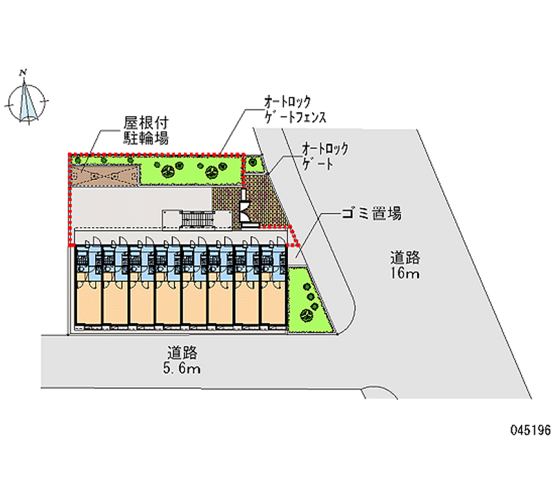 レオパレスグランドソレーユ 区画図