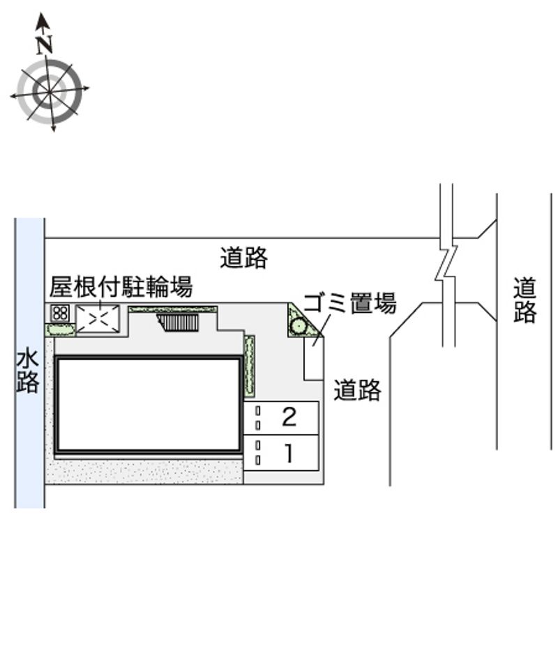 レオパレスフリーダム南金目Ⅷ 配置図