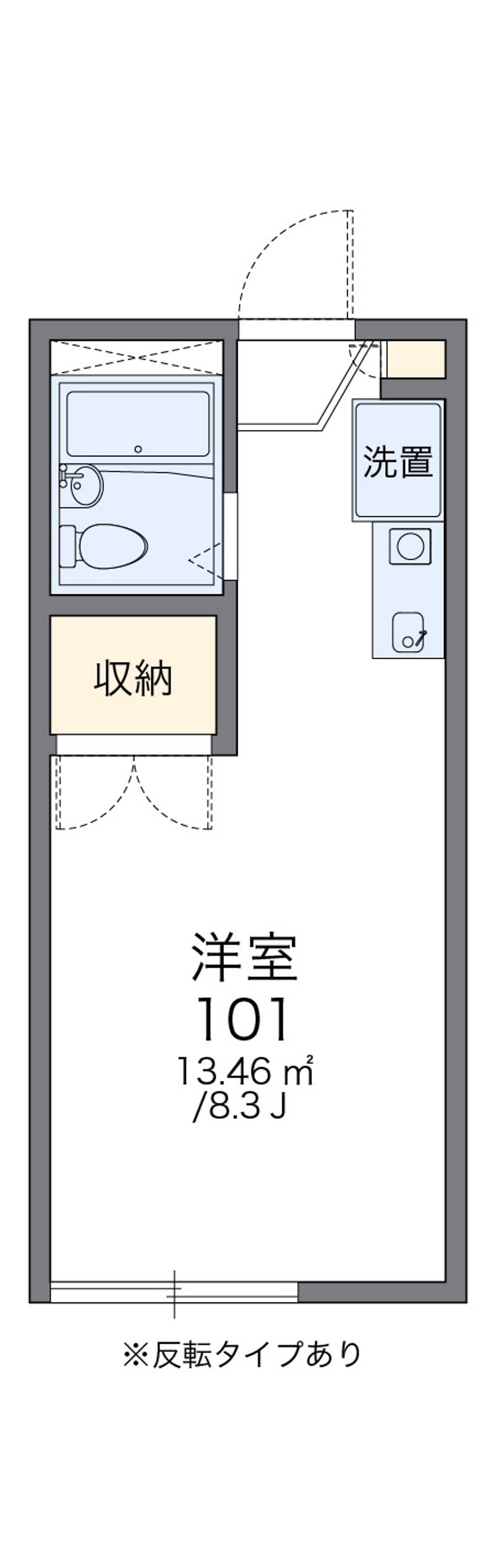レオパレスウィステリアＣ 間取図