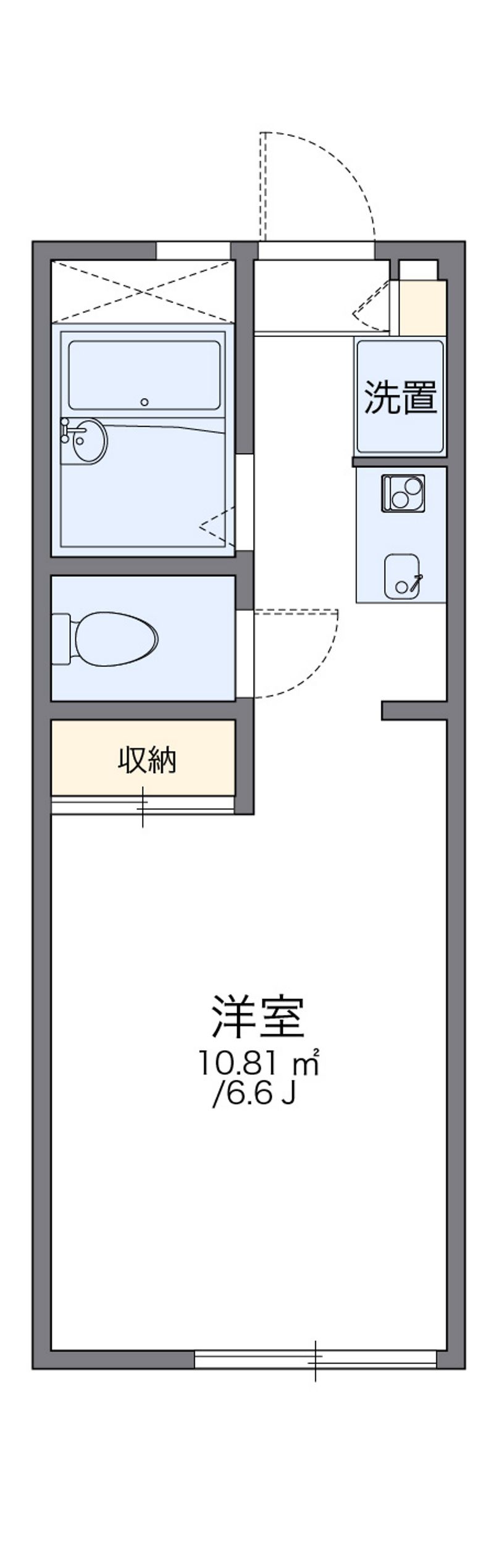 レオパレスアーク富岡Ⅱ 間取図