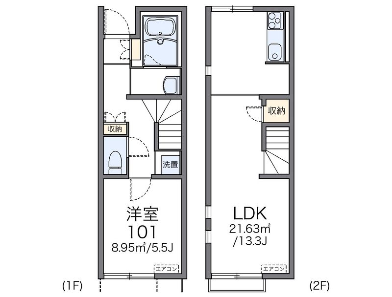 レオネクスト住吉Ａ 間取図