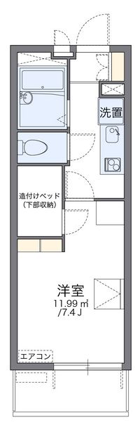 レオパレスヴィラモンド 間取り図