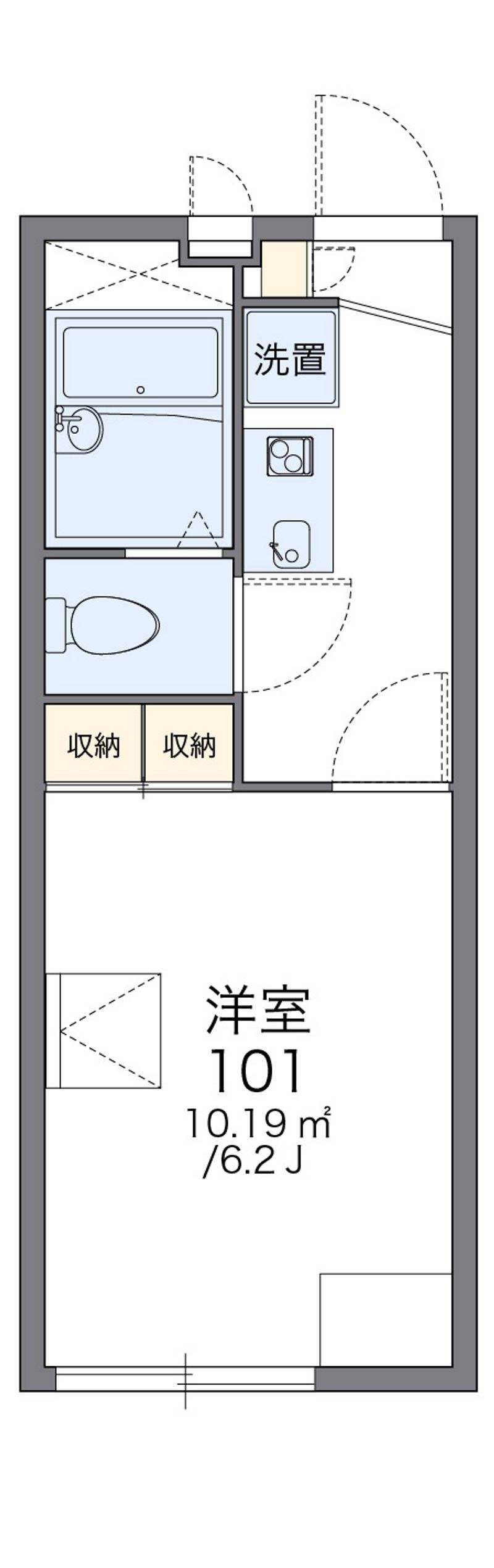 レオパレスサニーコート西村 間取図