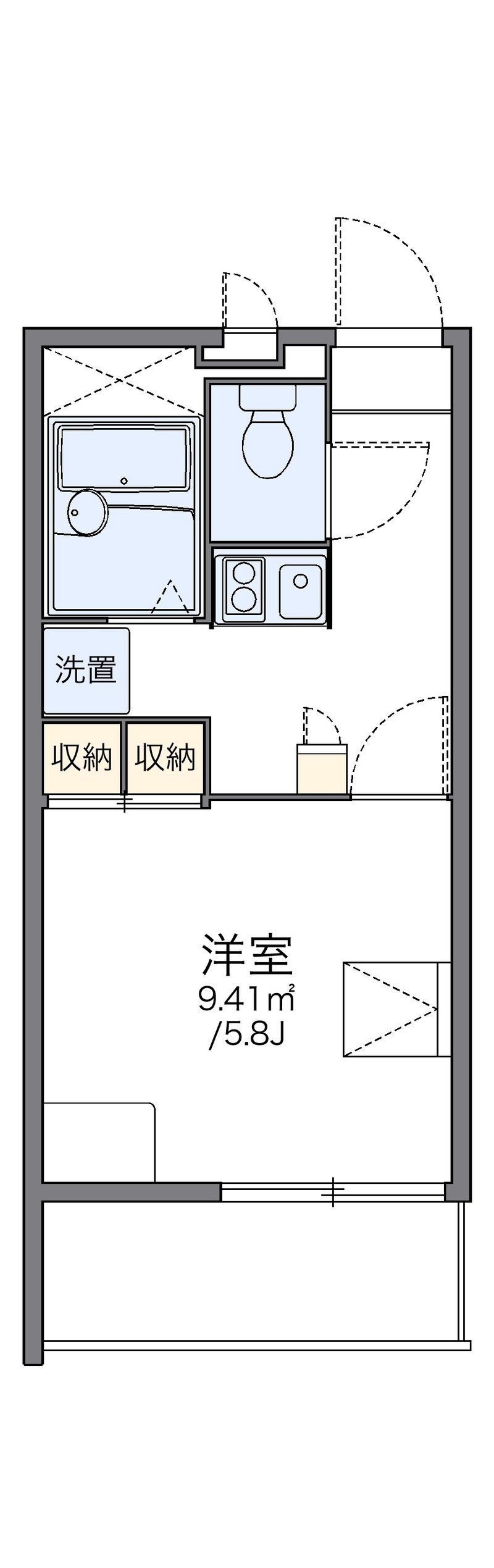 レオパレス亀岡駅前 間取図
