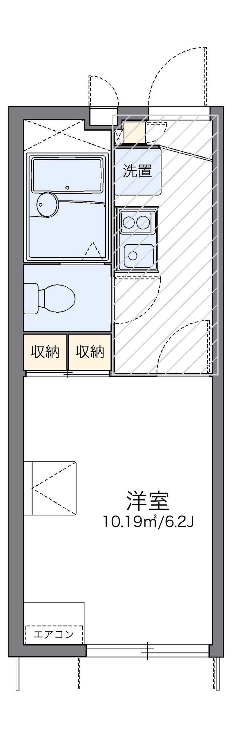 レオパレスばら 間取図