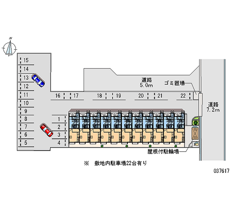 レオパレス南松永 月極駐車場