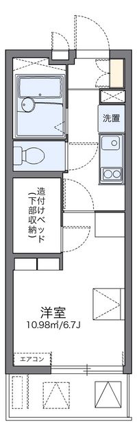 レオパレスハイ　ウッド　中平 間取り図