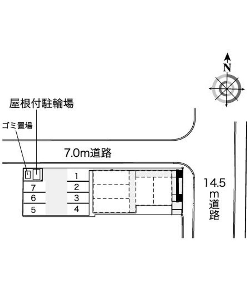 レオネクスト厚別中央 配置図