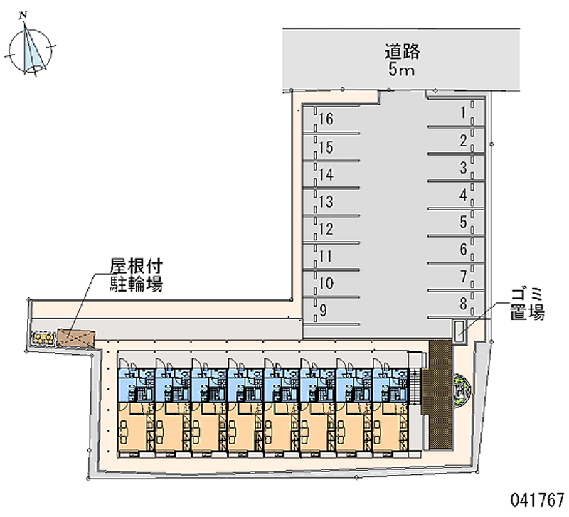 レオパレス萩 月極駐車場