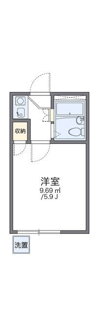 レオパレス下小田井第２ 間取り図