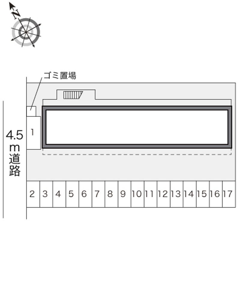 レオパレスプレミール東本浦 配置図