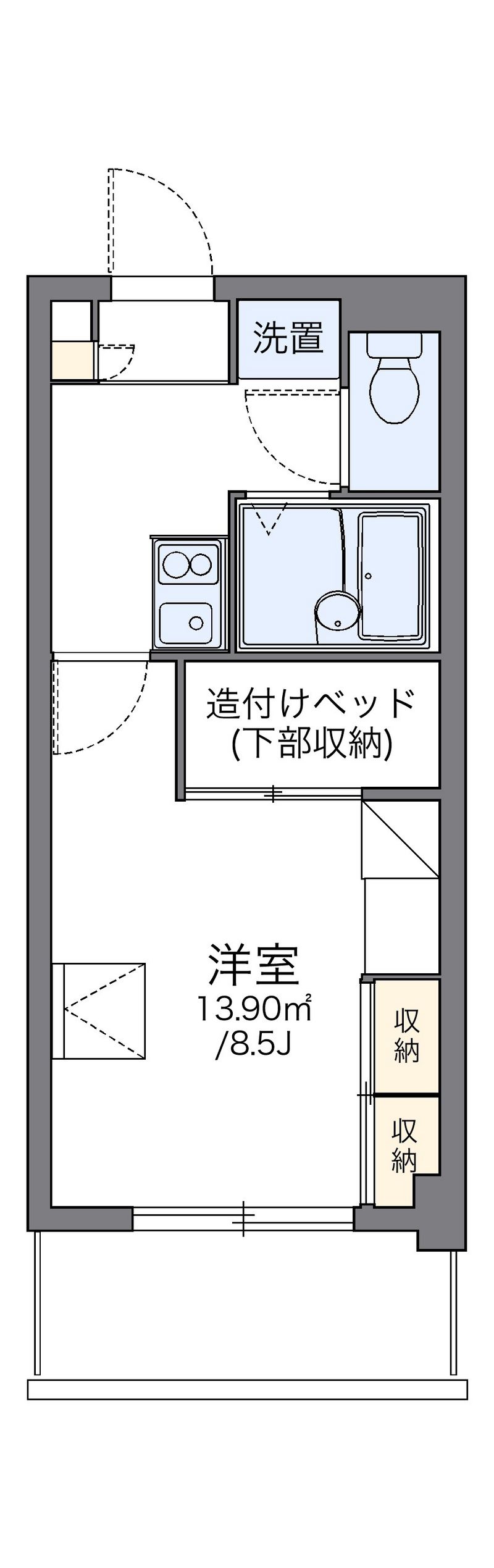 レオパレス古島ＨＩＧＡ 間取図