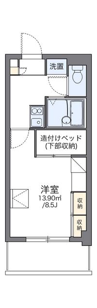 レオパレス古島ＨＩＧＡ 間取り図