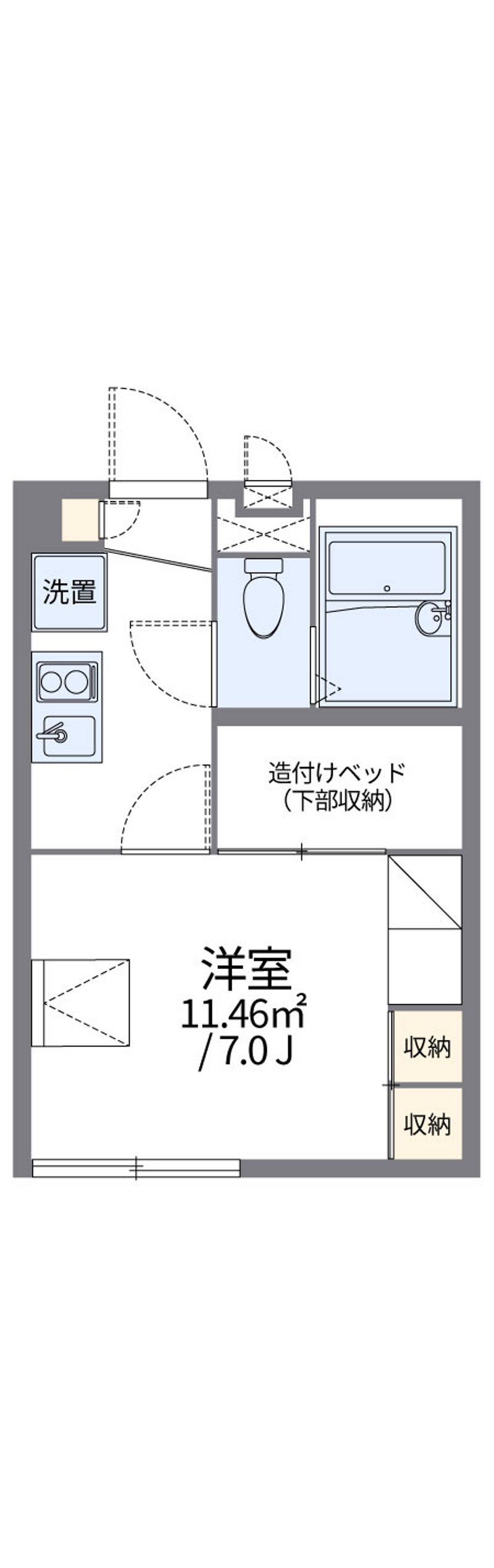 レオパレスさいわいⅡ 間取図