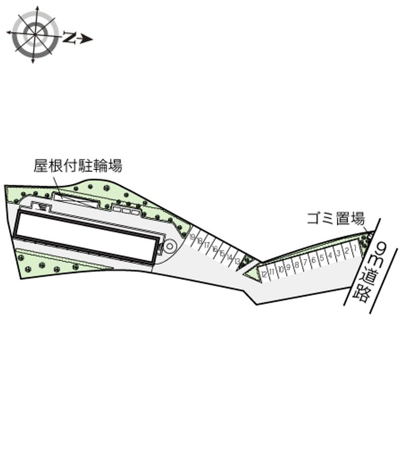 レオパレスＨＡＰＰＹ 配置図
