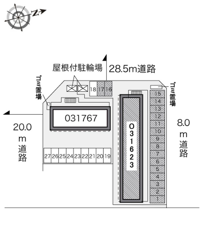 レオパレススペースレオ９６Ａ 配置図