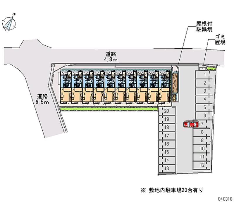 レオパレスジュール 月極駐車場