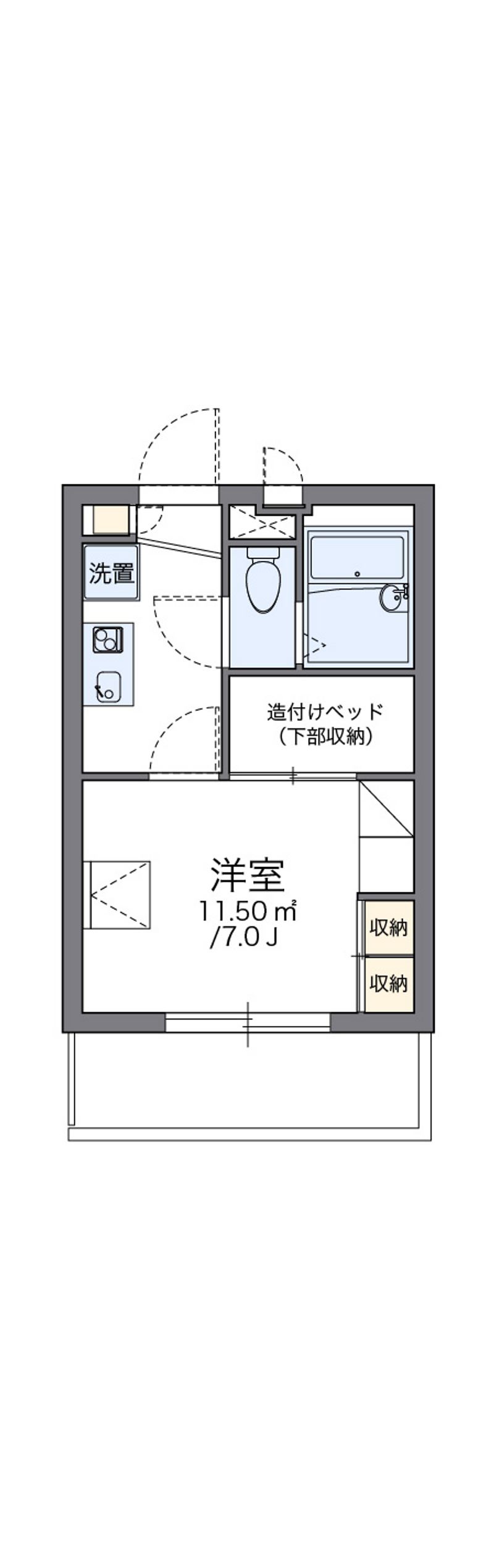 レオパレス天満 間取図