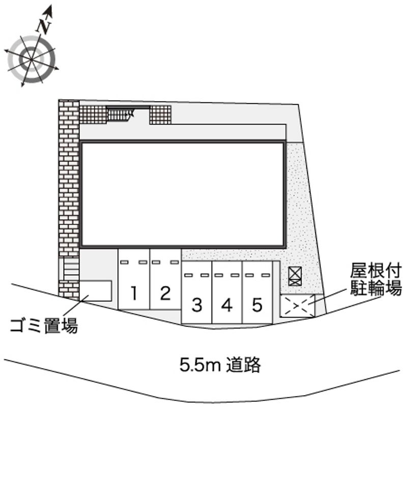 レオパレス晴屋Ⅱ 配置図