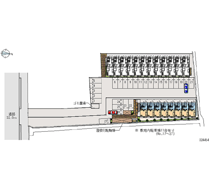 24454 bãi đậu xe hàng tháng