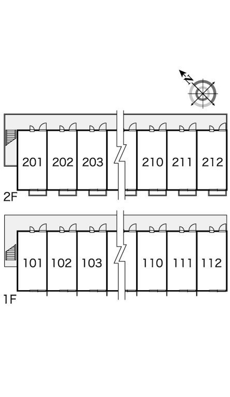 レオパレスアリエス 間取配置図