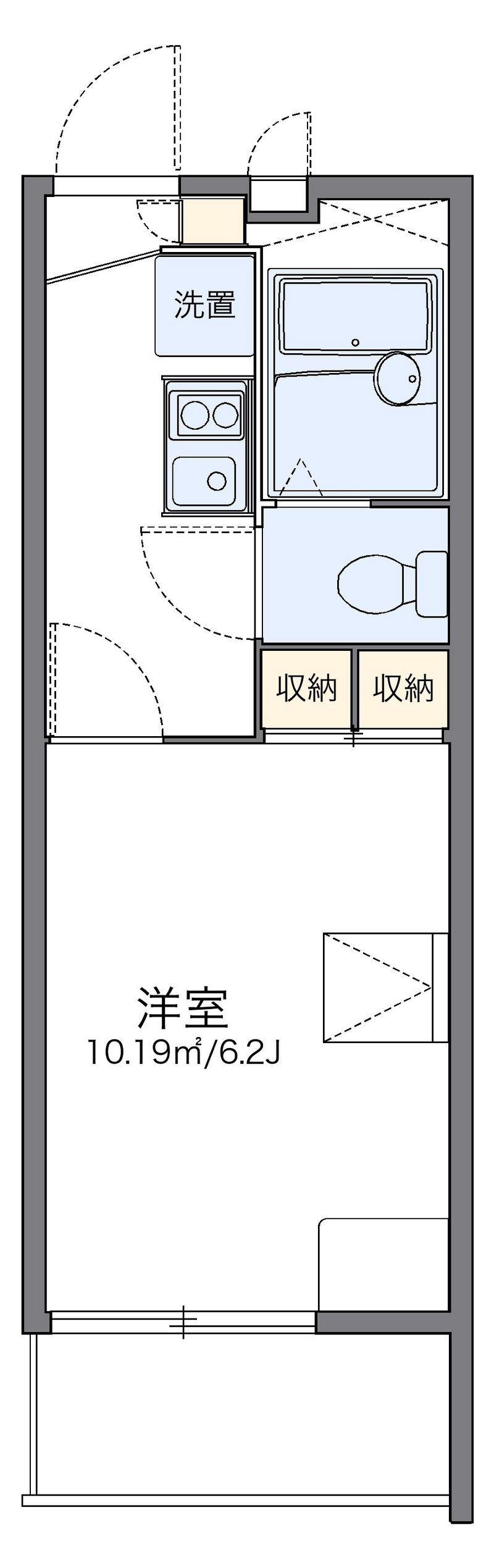レオパレス匠 間取図