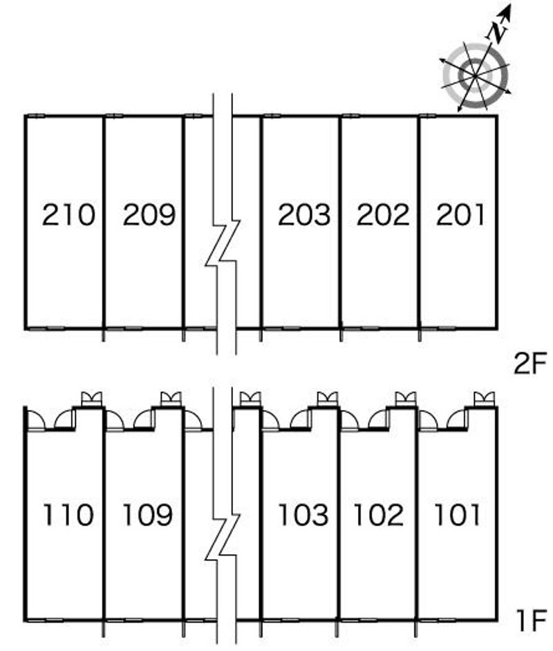 レオパレスメスタージャ 間取配置図