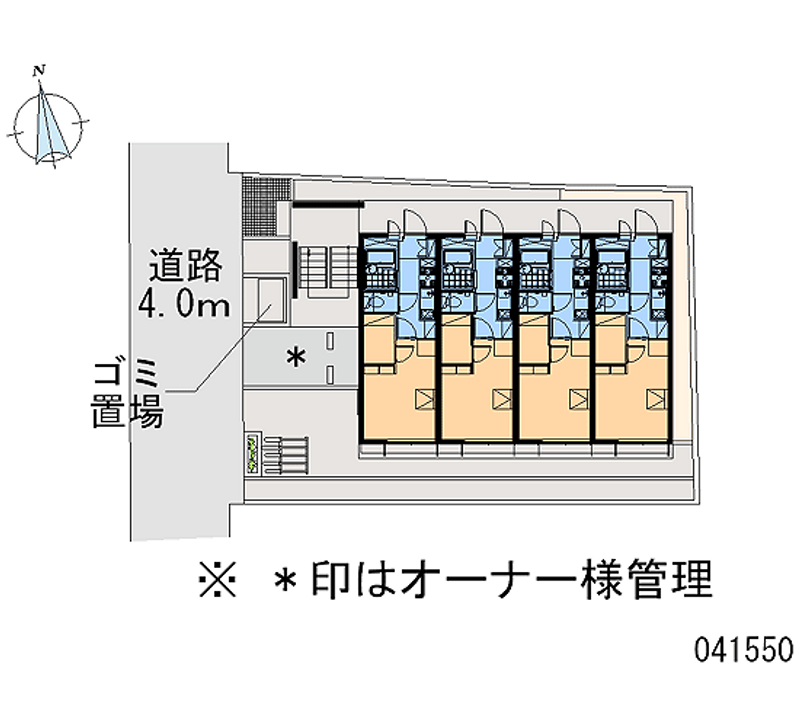 レオパレスＯｇｉｋｕｂｏＳＴ３ 区画図