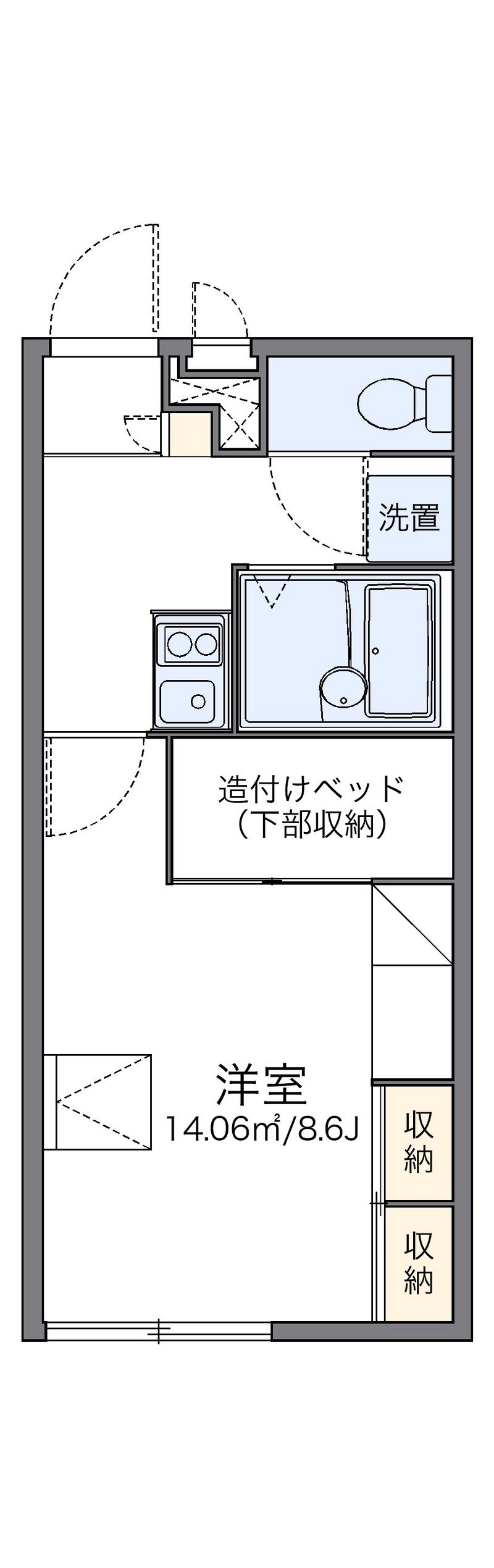 レオパレスジャルダンＣ 間取図
