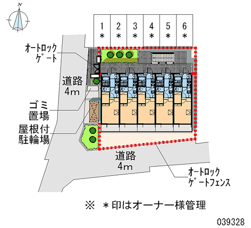 レオパレスローレルコーポ３ 区画図