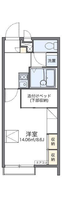 レオパレスカメラート 間取り図