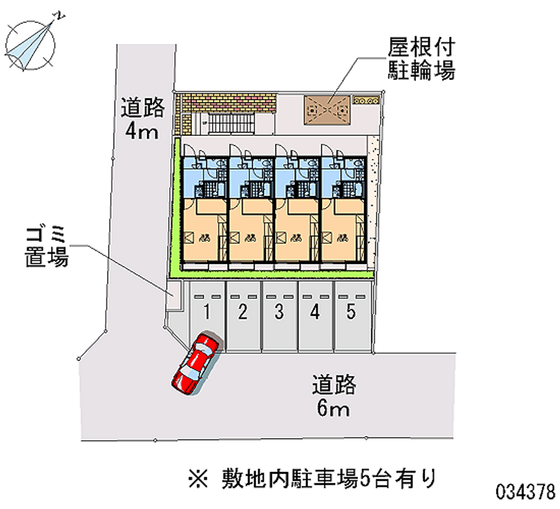 レオパレスアランチーノ 区画図