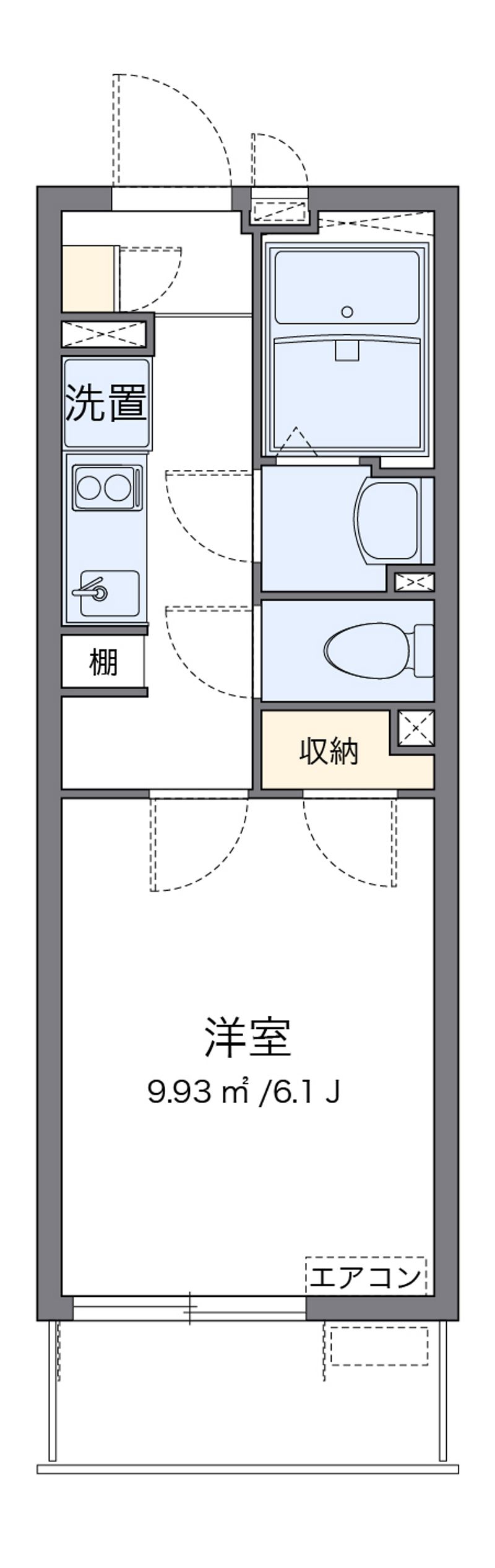 クレイノシーエスハイムⅣ 間取図