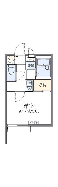 レオパレスきのした荘 間取り図