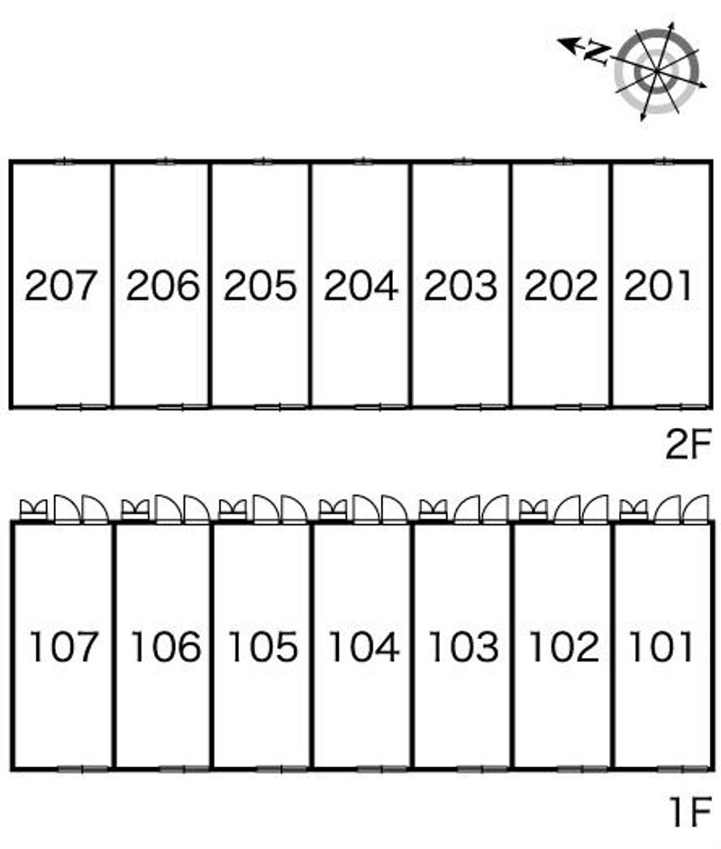 レオパレス清千 間取配置図