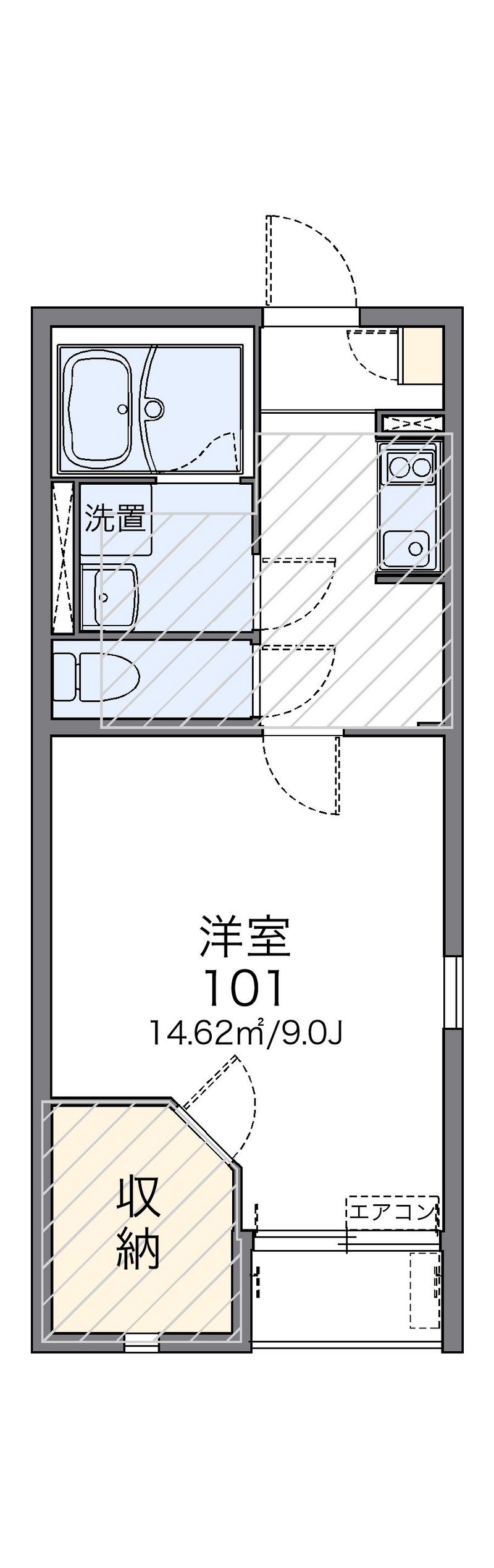 レオネクスト角小林Ⅱ 間取図