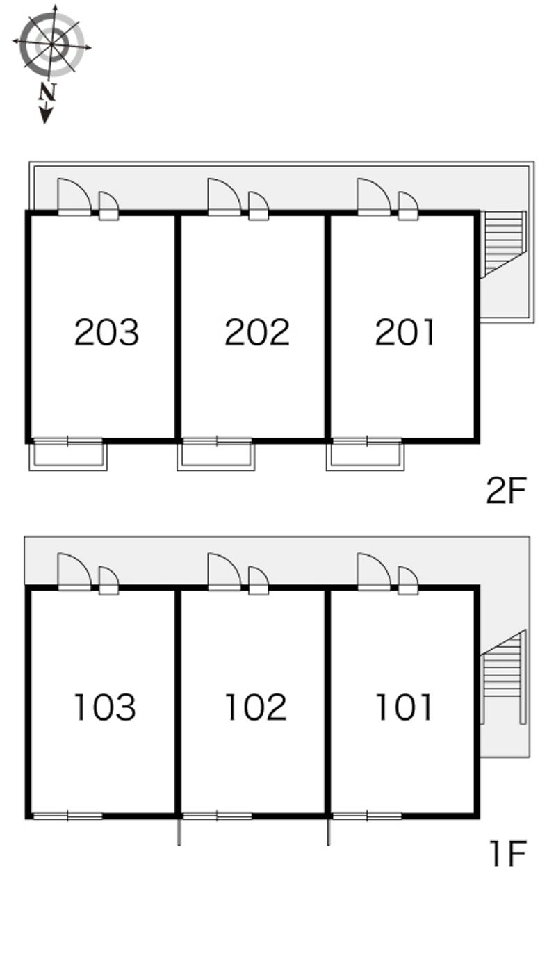 レオパレスプレミールＮＳ 間取り配置図