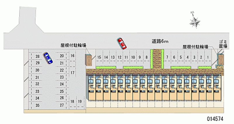 レオパレスフローラタカダ 月極駐車場