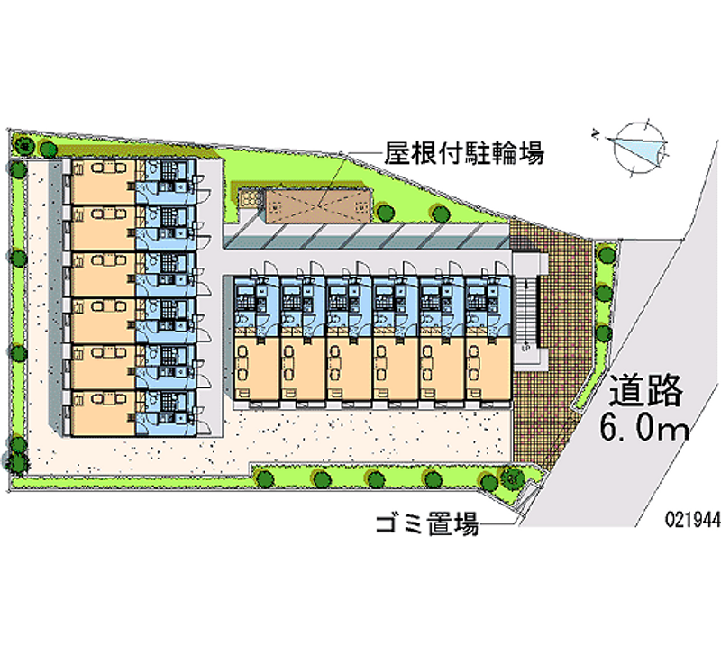 レオパレスペガサス１ 区画図