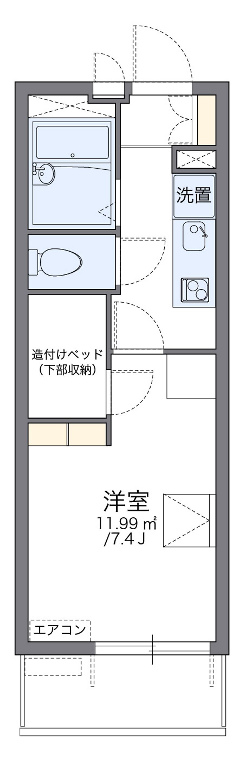 レオパレスＶＩＥＷ福島 間取図