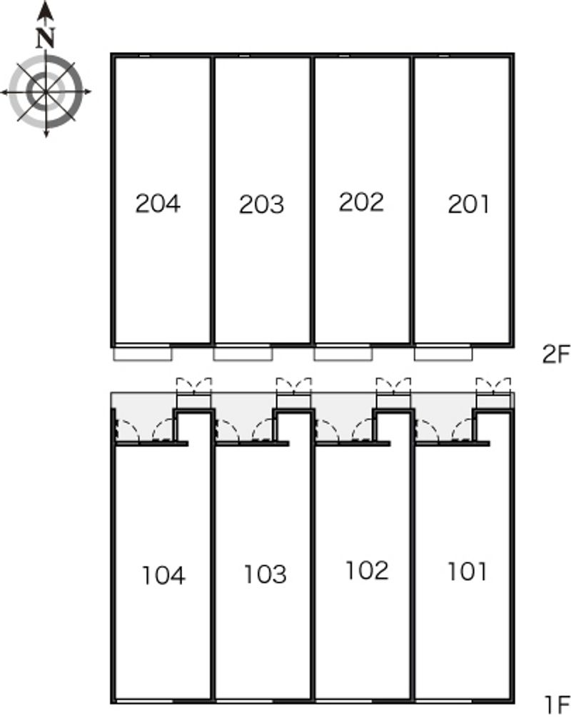 レオネクストエスプリットテラス 間取り配置図