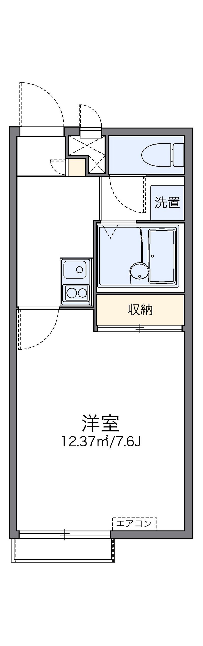 レオパレス鳴滝 間取図