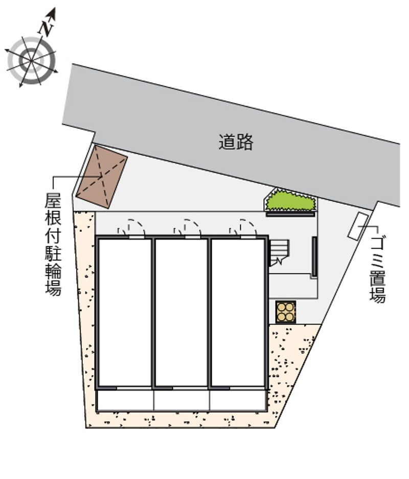 レオパレスＡＳＡＢＡⅡ 配置図