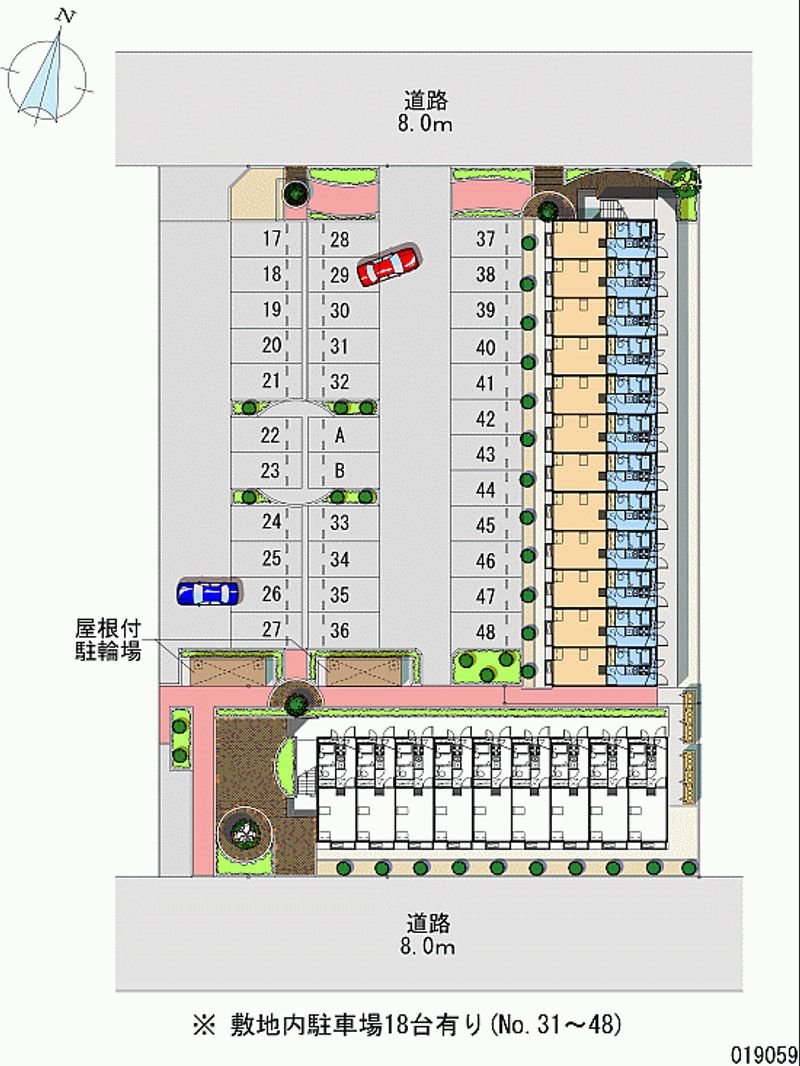 19059 Monthly parking lot